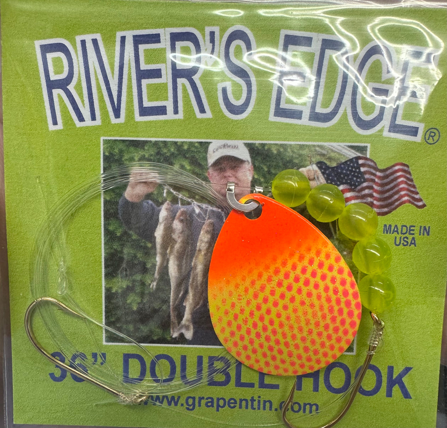 River's Edge 36" Double Hook Crawler Harness