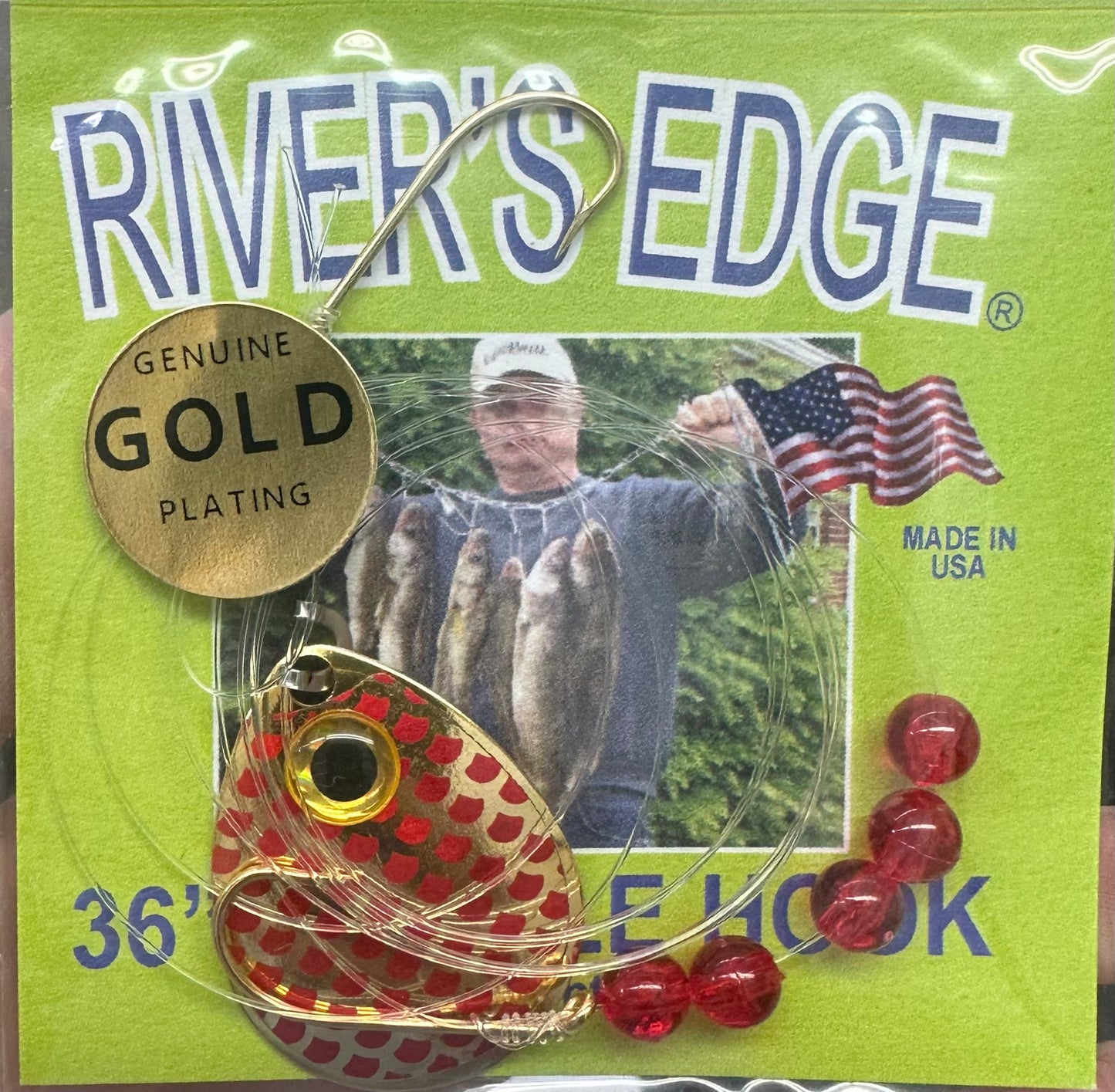 River's Edge 36" Double Hook Crawler Harness