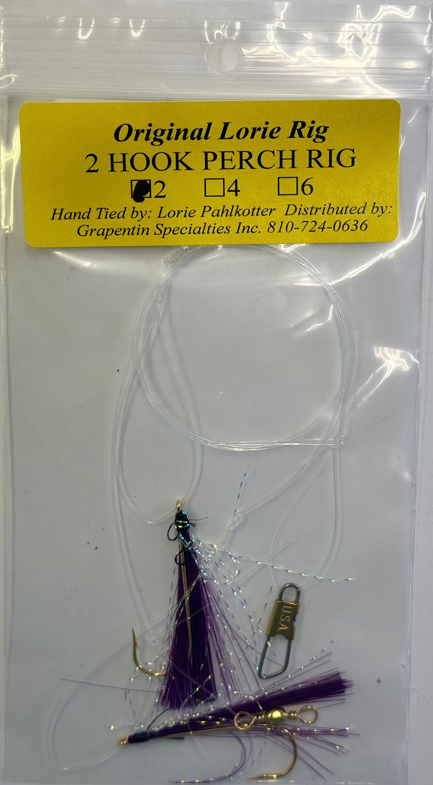 Lorie's Handmade 2-Hook Perch Rigs