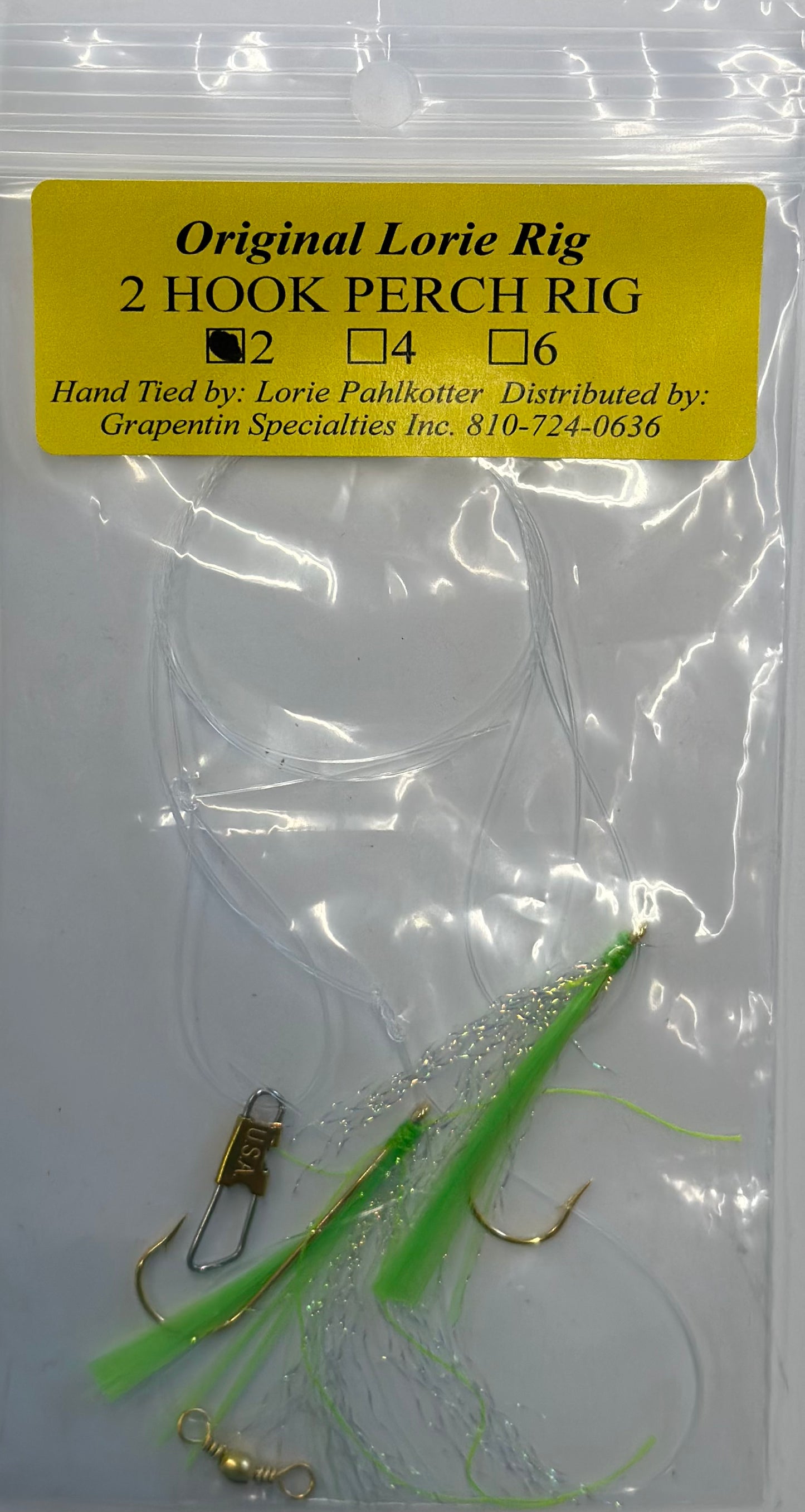 Lorie's Handmade 2-Hook Perch Rigs
