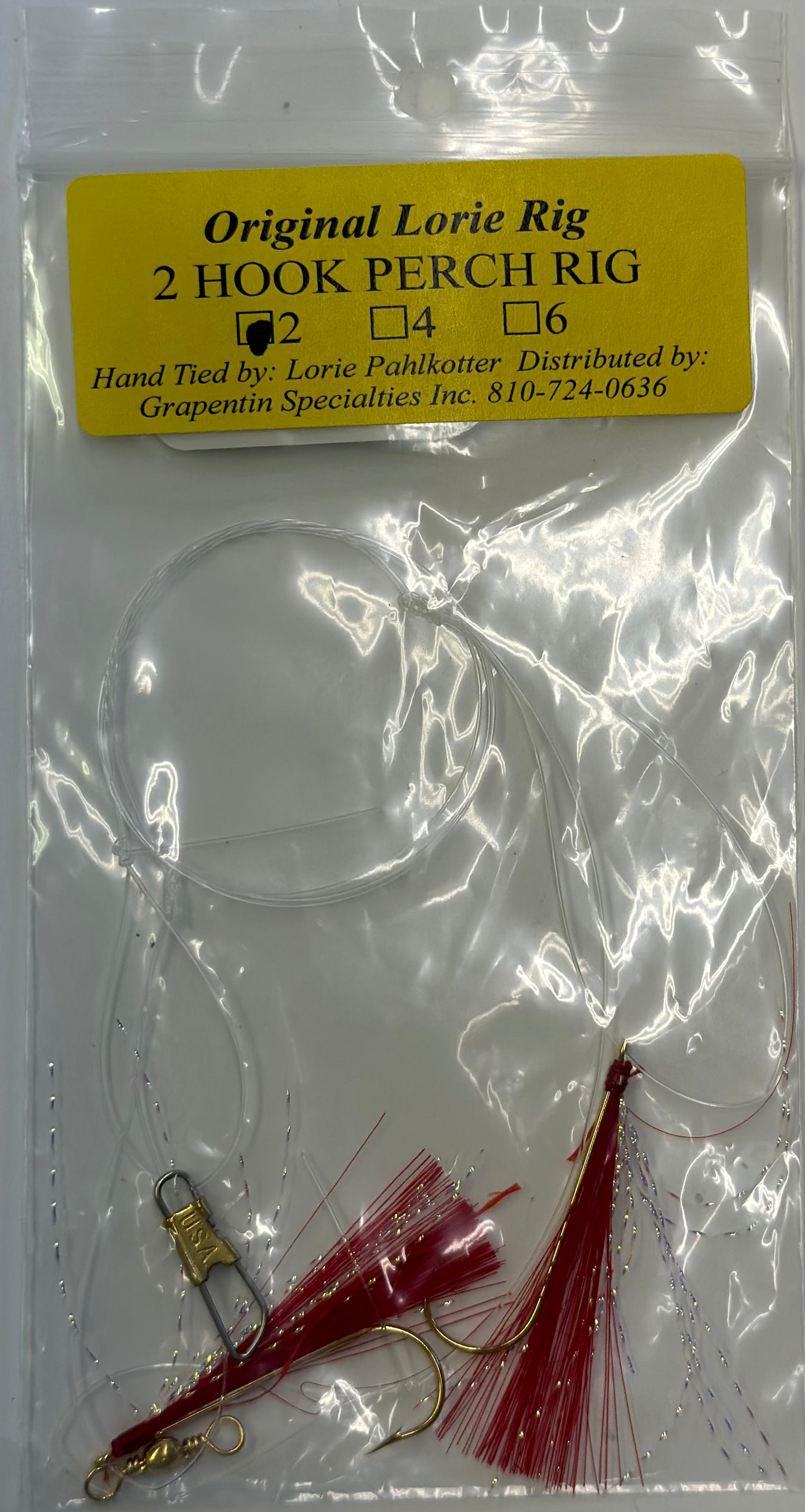 Lorie's Handmade 2-Hook Perch Rigs