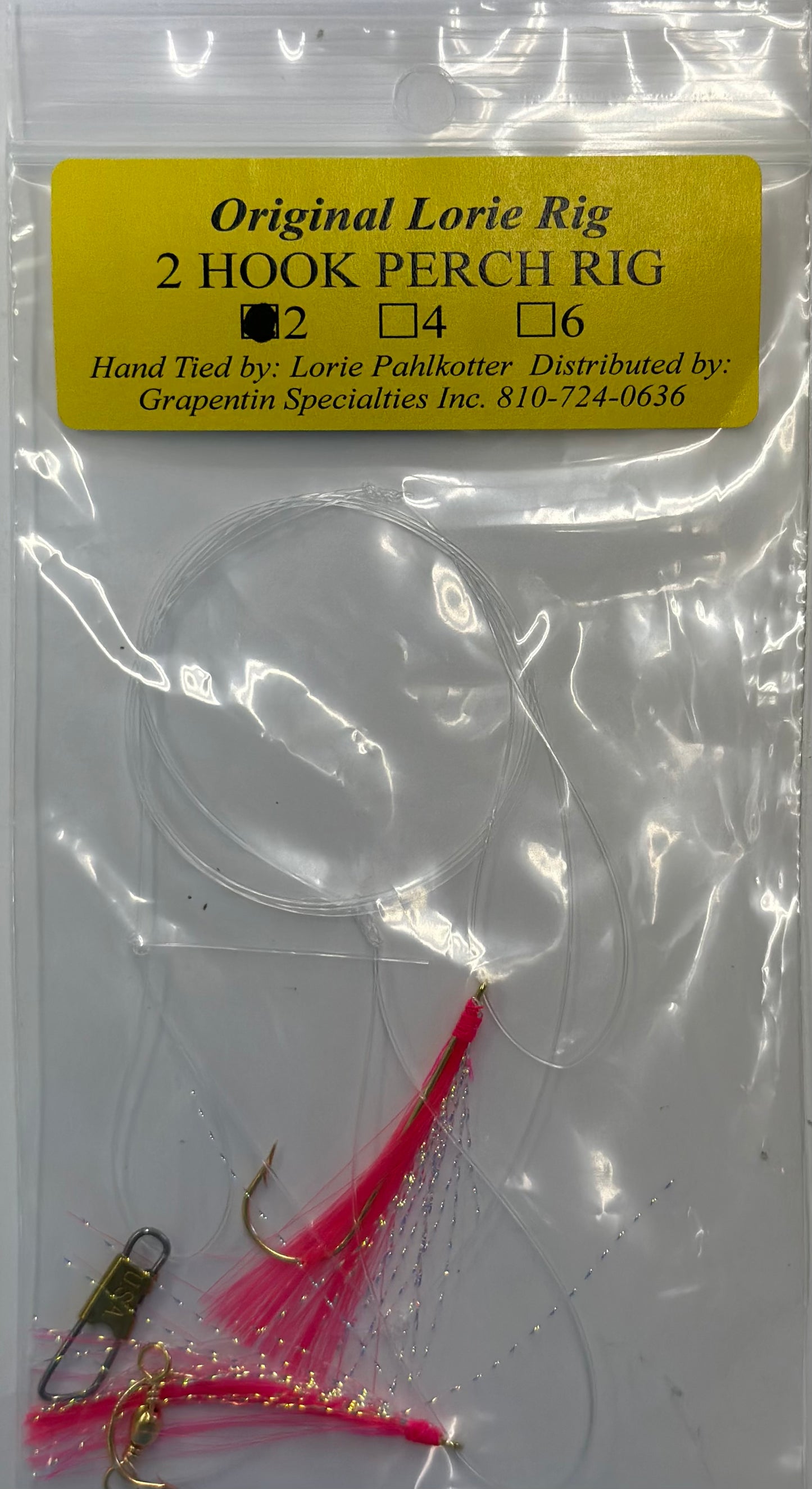 Lorie's Handmade 2-Hook Perch Rigs